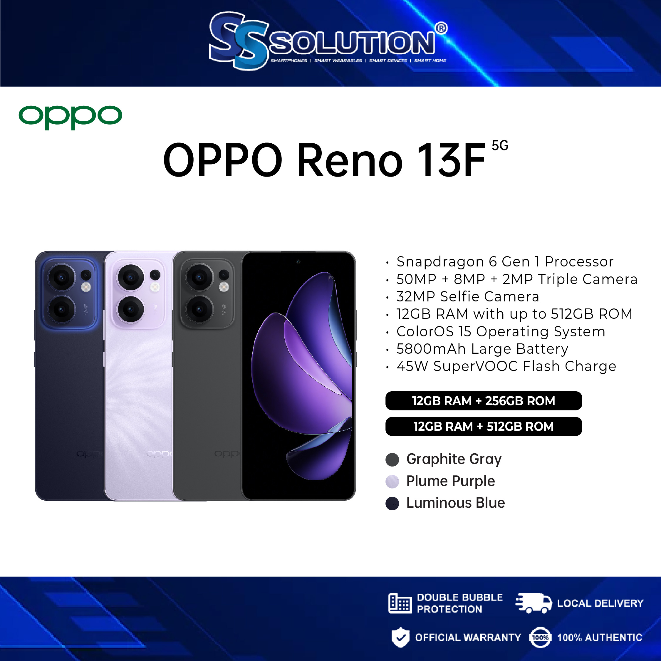 PRE-ORDER OPPO RENO 13F 5G MC-03