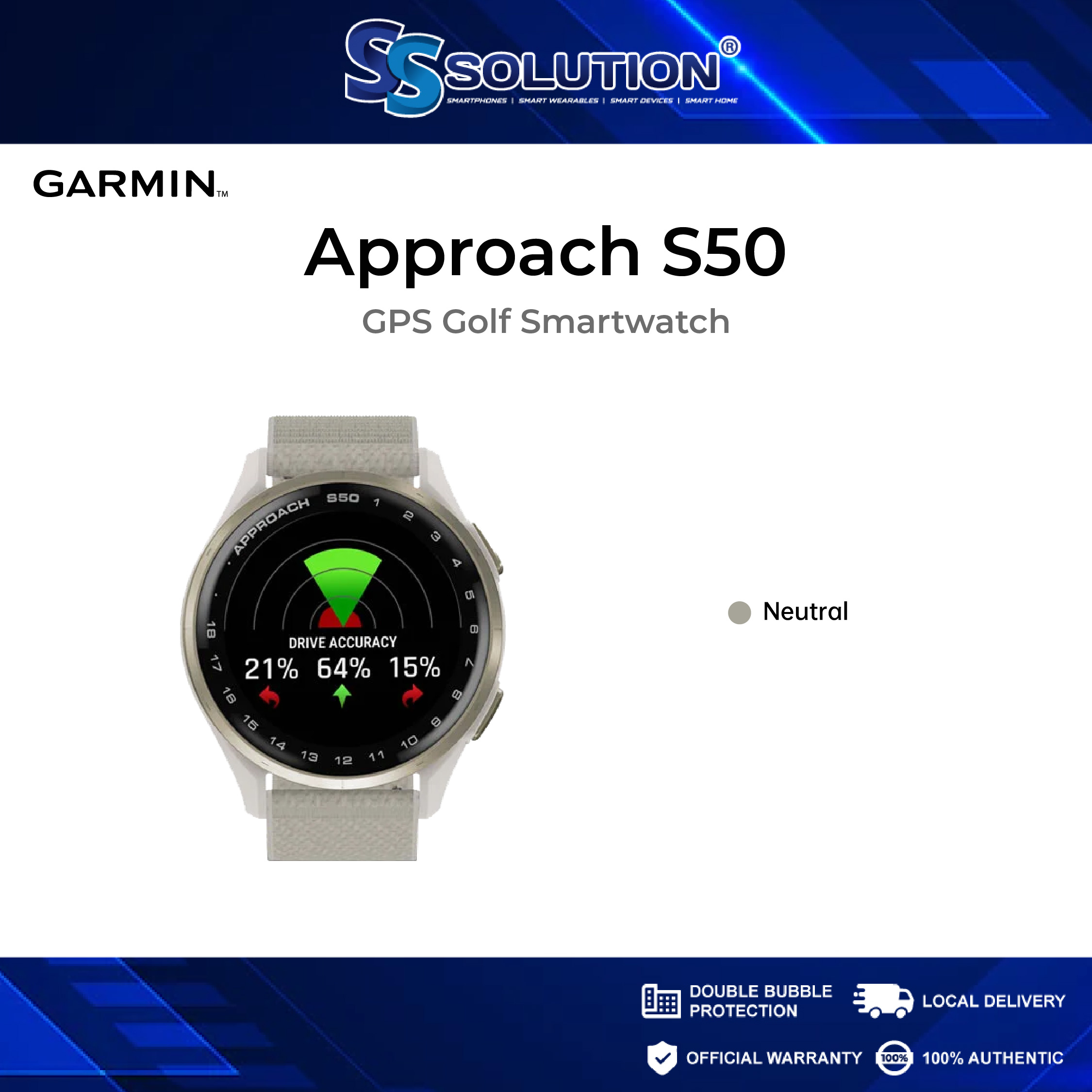 Garmin Approach S50 – GPS Golf Smartwatch-03