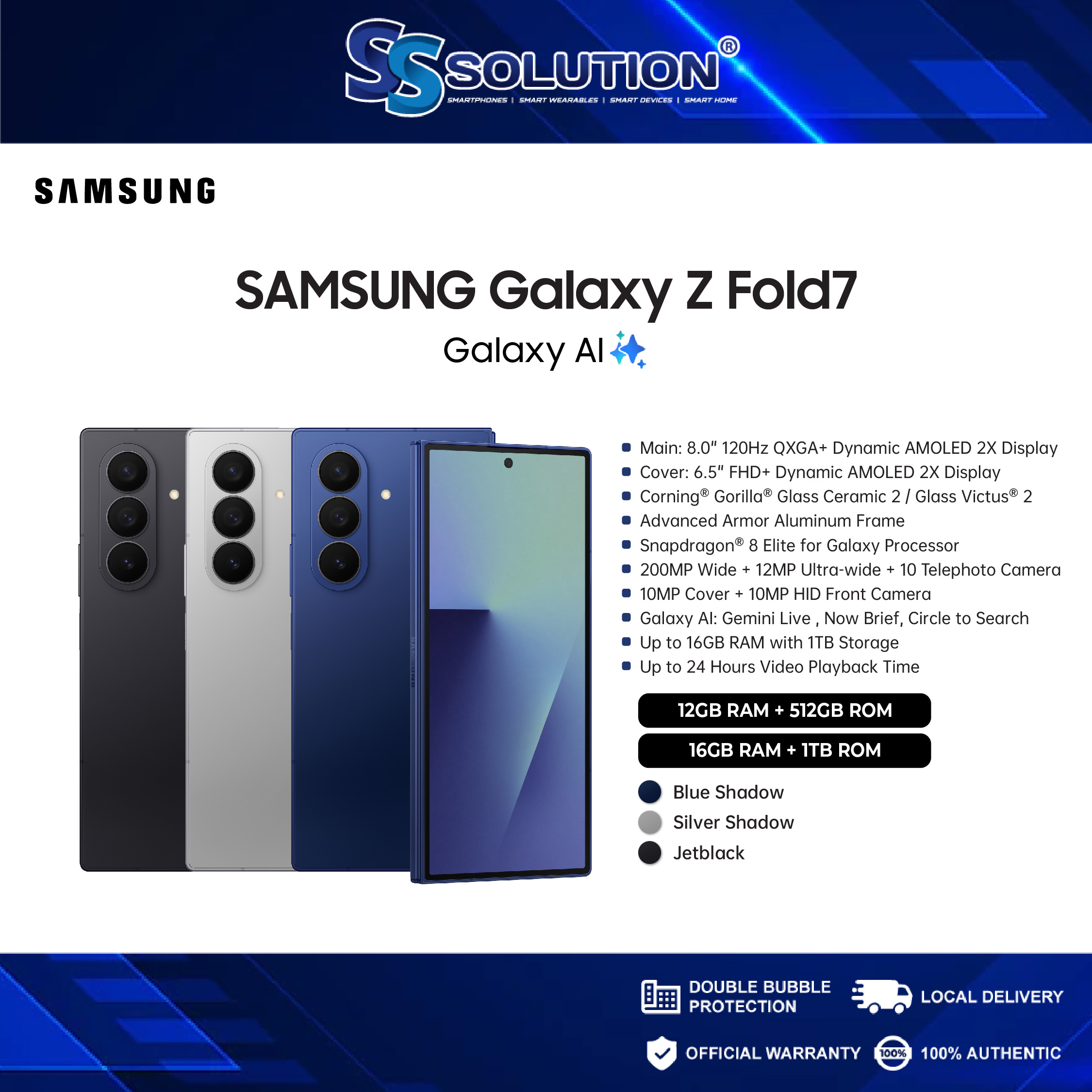 SAMSUNG Z FOLD 7-16